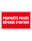 Panneau rigide 330 x 200 mm 404 propriete privee defense d'entrer - 3306484160528 - Générique - 304961