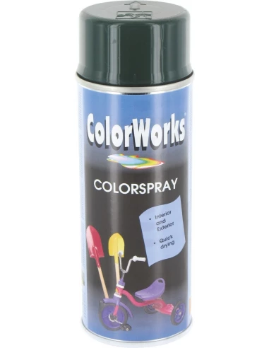 Peinture brillante aérosol 400ml br vert fon