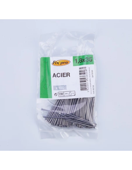 pointe acier tp 1,8x35 /100