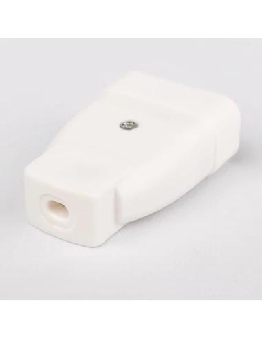 Fiche plastique 2p-6 a femelle blanc