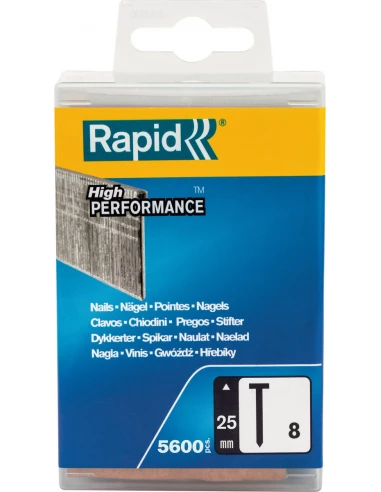 Pointes avec tête n°8, 25mm, galva 5600 pièces