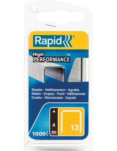 Agrafe n°13 - 4mm - galva - 1600 pièces - RAPID