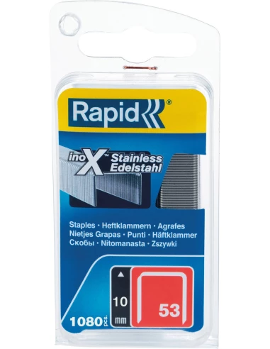 Agrafe n°53, 10mm, inox 1080 pièces - RAPID