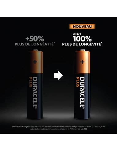 duracell plus 100% aaa x4