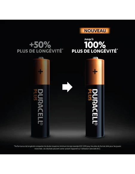 duracell plus 100% aaa x4