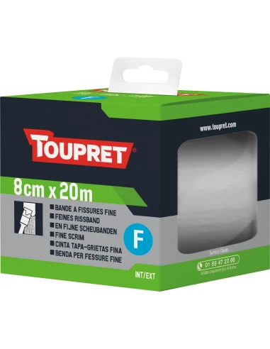 TOUPRET Les ESSENTIELS Bande à fissures fine_8cmx20m - TOUPRET