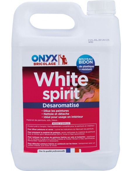 White spirit désaromatisé bidon 5 litres - ONYX