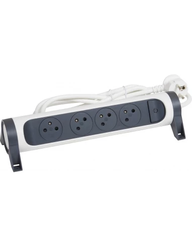 Bloc multiprises 4 prises rotatif avec cable 1,5m - LEGRAND