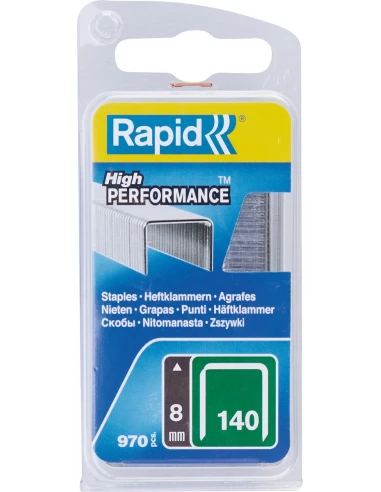 Agrafe n°140, 8mm, galva 970 pièces - RAPID