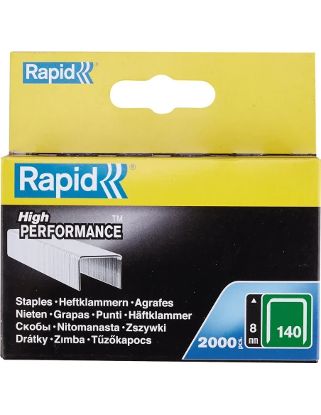 Agrafe n°140, 8mm, galva 2000 pièces