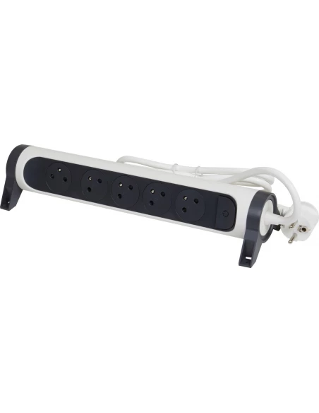 Bloc multiprise rotatif 5 prises + rallonge 3 mêtres - LEGRAND