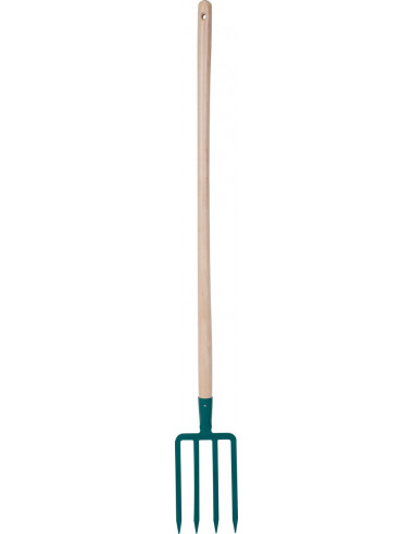 Fourche a bêcher 4 dents 25cm emmanché