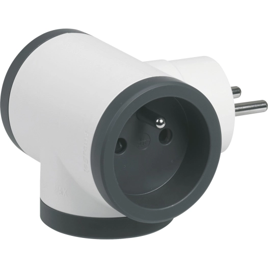 multiprise 3p+ p laterales b/n