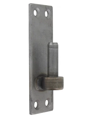 Gond sur platine rectangulaire acier brut 12 x 130