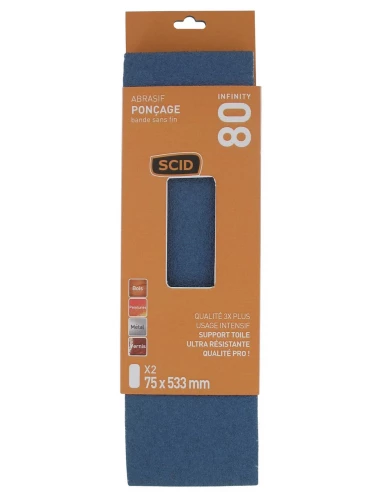 Bande sans fin 75 x 533 mm 80 2