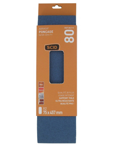 Bandes Abrasives SCID Infinity G80 Ponçage polyvalent et durable - SCID