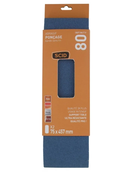 Bande sans fin 75 x 457 mm 80 2