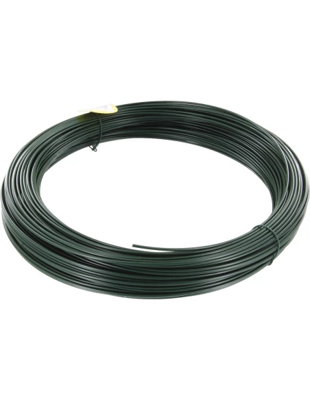Fil de tension galvanisé plastifie vert 2,75 100