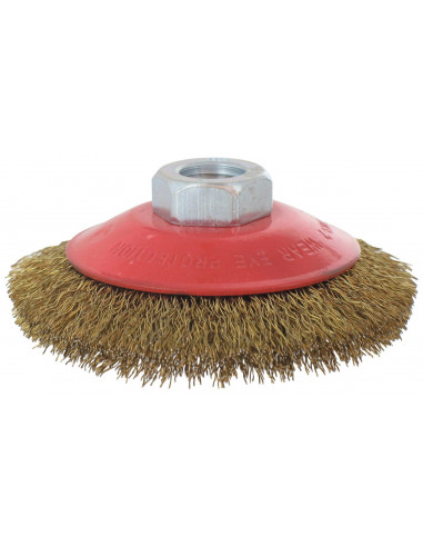 Brosse Cuvette Acier Ondulé 90mm M14 V/G - SCID