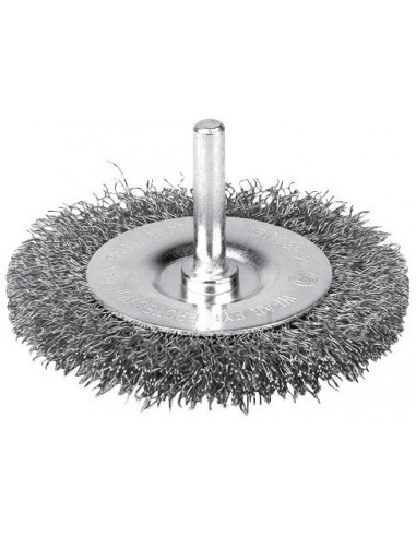Brosse Circulaire Inox Ondulée Sur Tige Nettoyage et décapage doux pour inox - SCID