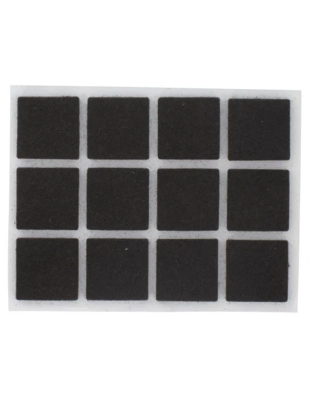 Patin feutre marron adhésif carré 25 x 25 dim (mm) 9 pce(s)