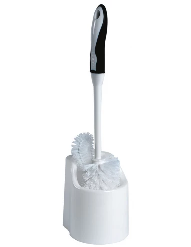 Porte-balai blanc et brosse recoin brosse + socle