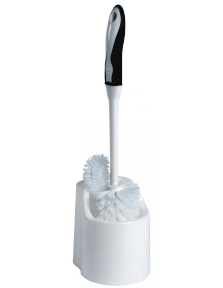 Porte-balai blanc et brosse recoin brosse + socle