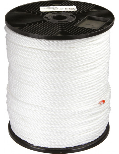Cordage Polypro Blanc 6mm Polypropylène Blanc 6mm Résistant - Corderies Tournonaises
