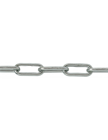 Chaîne Droite Maillon Long Économique 4mm x 25m - Chapuis