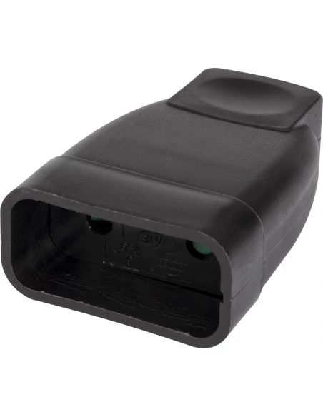 Fiche plastique 2p-6 a femelle noir
