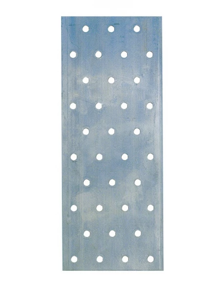 Platine galvanisée multi trous 120 x 38