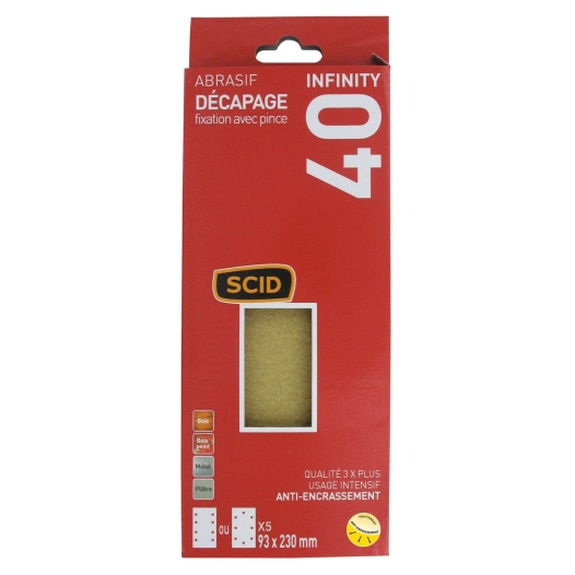 Patin fixation avec pince 93 x 230 mm 40 5