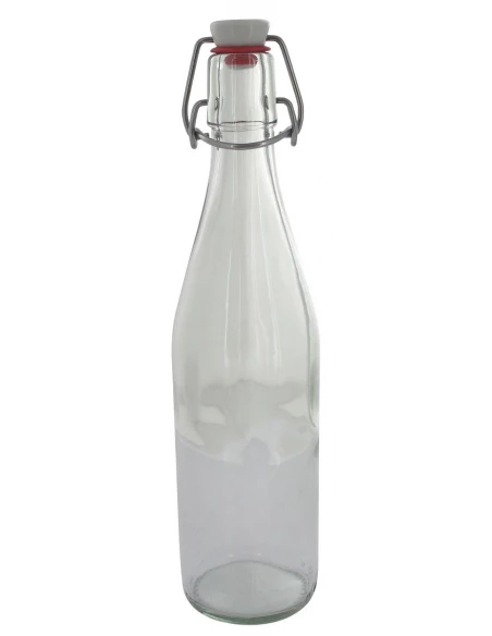 Bouteille en verre bouchon mécanique 0.5 litre - 3 pièces - 6,8 x 28cm - LE PARFAIT