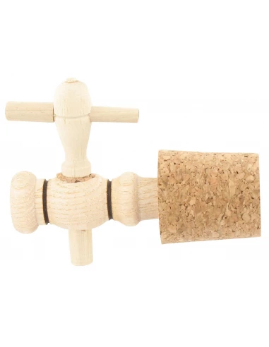 Robinet bois acacia pour vinaigrier 3 pouces - 13 x 80mm - DUHALLE