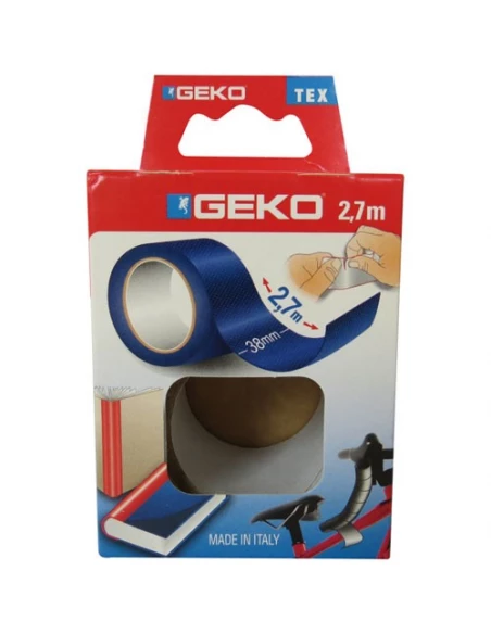 Adhésif tissu plastifié - 38 mm x 2 7 m - bleu