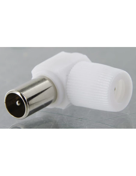 Fiche Coaxiale Coudée Diamètre 9,52 Mm Dhome - Mâle - Diamètre 9,52 Mm