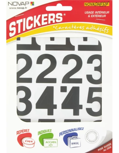 Chiffre adhésif 40 noir