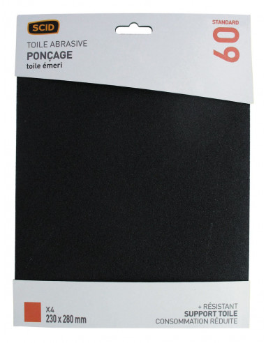 Feuille Émeri G60 SCID Grain 60, Usage polyvalent - SCID