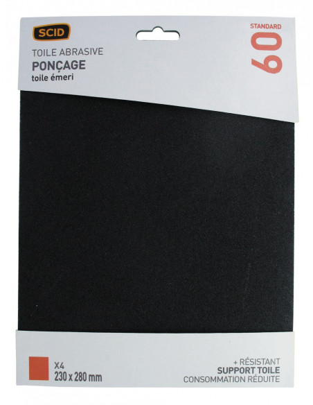 Feuille Émeri G60 SCID Grain 60, Usage polyvalent - SCID