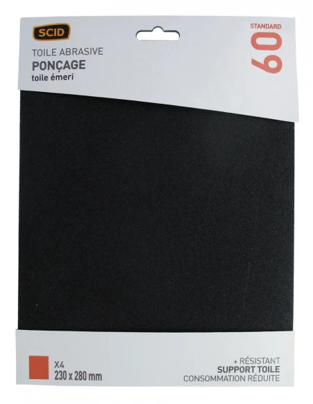 Toile émeri 230 x 280 mm 60 4