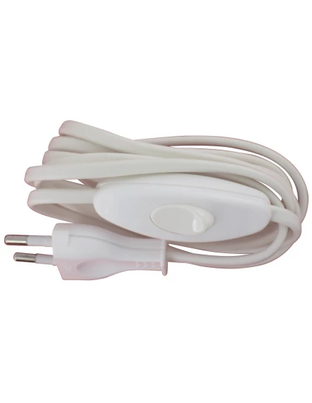 Cordon électrique pré-équipé blanc
