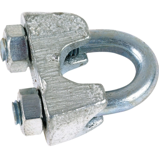 Serre-cable à étrier etrier acier zingué 6,5 10