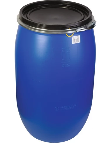 Fut De Maceration 120 L Bleu, Avec Couvercle + Cerclage Fer, Qualité Alimentaire - AUTRE