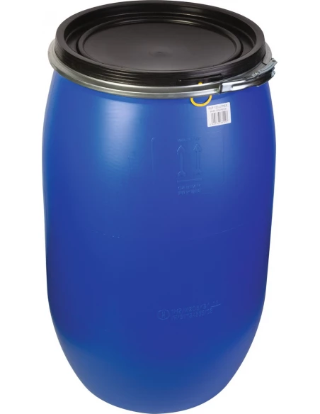 Fut De Maceration 120 L Bleu, Avec Couvercle + Cerclage Fer, Qualité Alimentaire - AUTRE