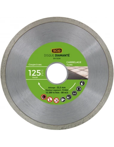Disque carreleur 125mm 22,23
