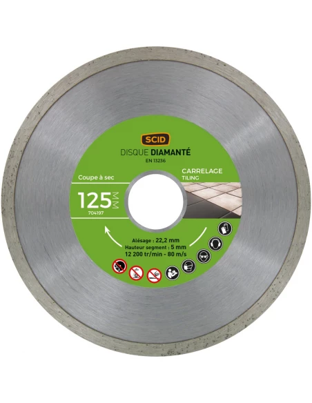 Disque carreleur 125mm 22,23