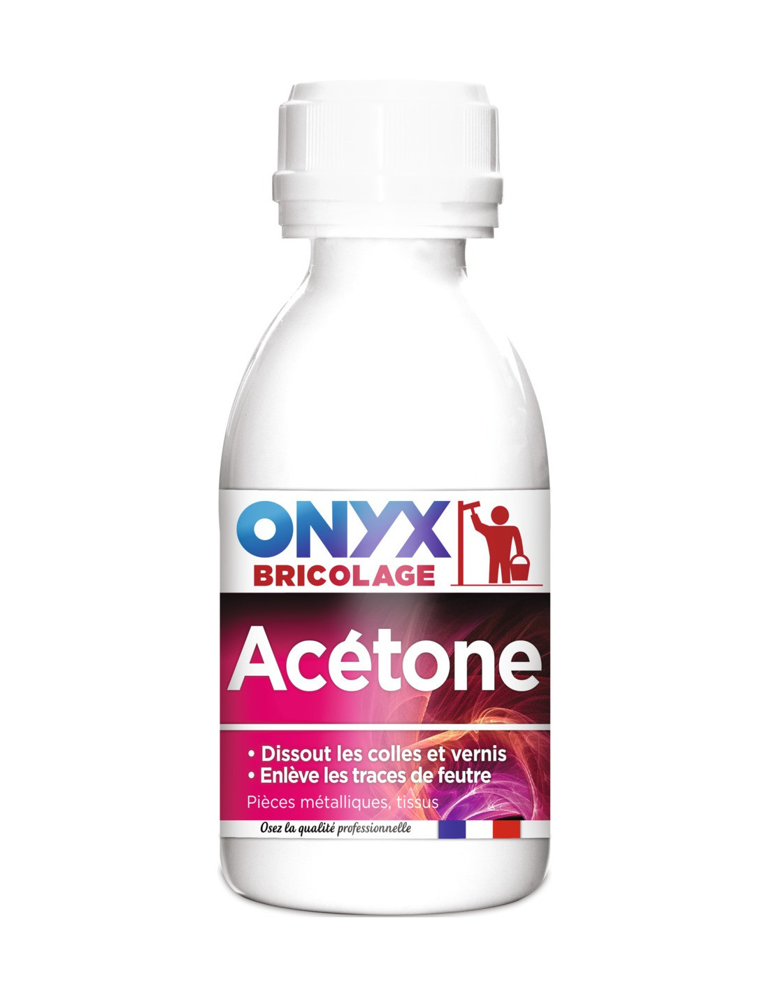 Acétone Onyx pièces métalliques et tissus Onyx 190ml