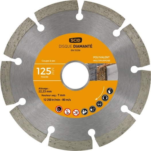 Disque polyvalent entrée de gamme 125 22,23