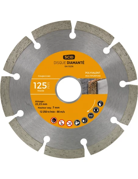 Disque polyvalent entrée de gamme 125 22,23