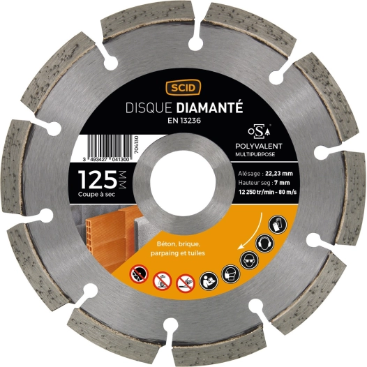 Disque polyvalent 125 22,23